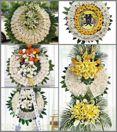 湖北随州市广水市余店镇银珠村花圈速递